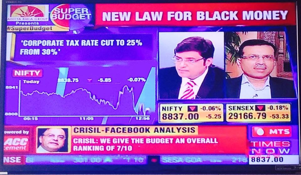 Enabling #Budget2015 with CRISIL for Facebook and Times Now
